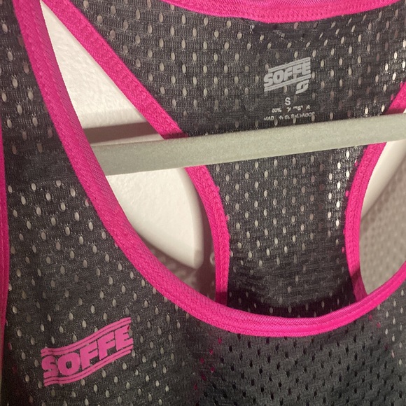Soffe Black Netted Workout Tank Top - Picture 4 of 4